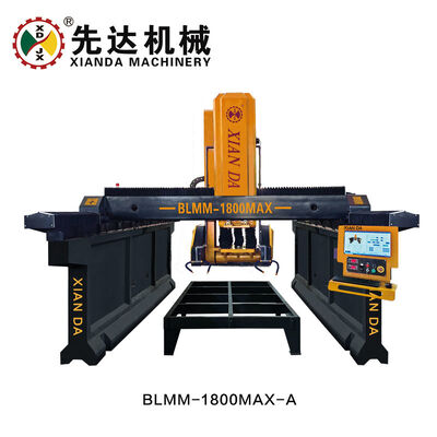 XIANDA BLMM‑1800MAX‑A/B 3-assige CNC dubbele portaalbrug steenlijnsnij- en freesmachine voor speciaal gevormde graniet- en marmersteenprofilering