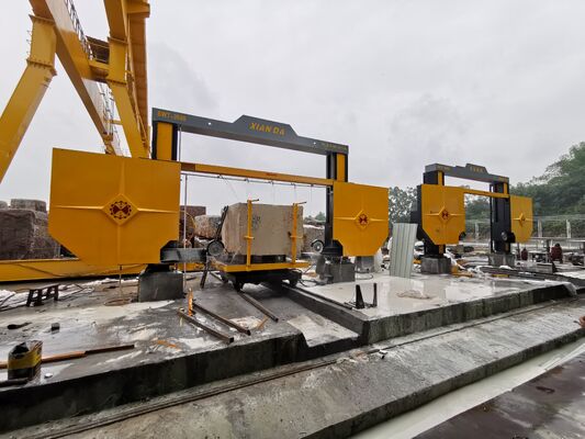 PLC Controlled Diamond Wire Saw Machine with 3500*3500*2100mm Max Processing Size and Customizable Cutting Height