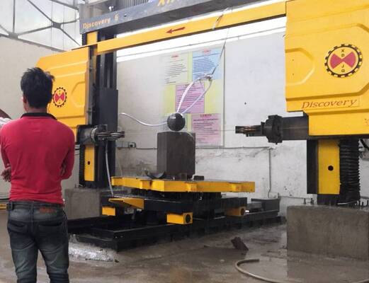 5-Axis Simultaneous-Linkage CNC Diamond Wire Saw Machine for 3D Spatial Stone Shaping with High Speed Cutting