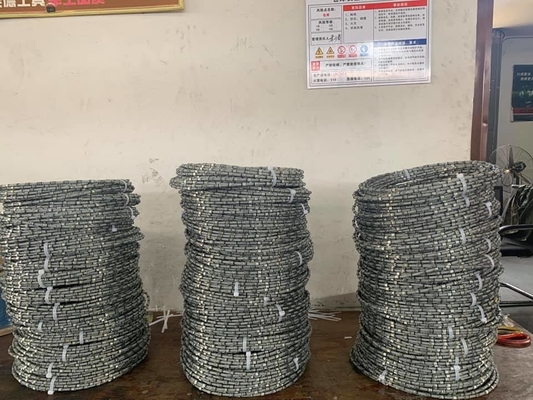 Scherpe Steen 8.8mm Diamond Wire Cutting Rope Plastic-Versterking