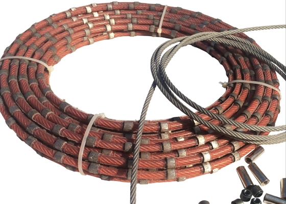Scherpe Steen 8.8mm Diamond Wire Cutting Rope Marble die 20-30m/s profileren