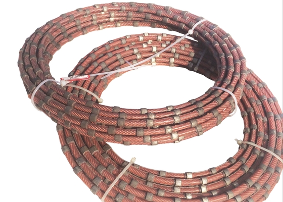 Scherpe Steen 8.8mm Diamond Wire Cutting Rope Marble die 20-30m/s profileren