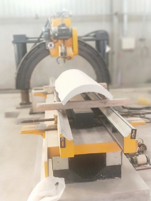 Automatische Roman Pillar Slot Stone Cutting-Verwerkingsmachine 7.5kw