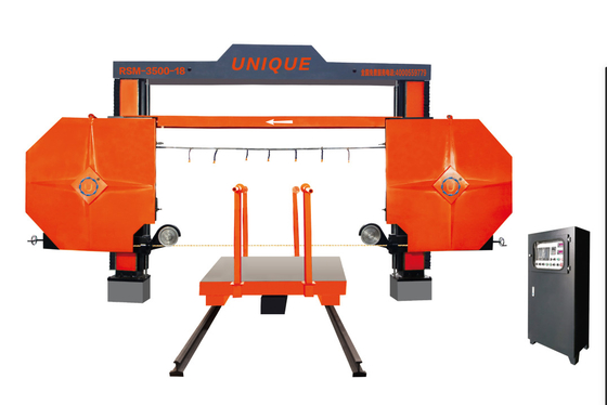 19kw Snijmachine van de de Draadzaag van de bloksteen de Scherpe voor Graniet 3500X3500X2100mm