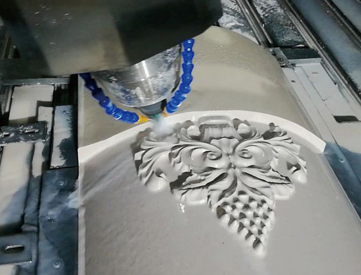 4 as Scherpe Steen die CNC Router voor Cilinderobjecten Bureaubenen snijdt